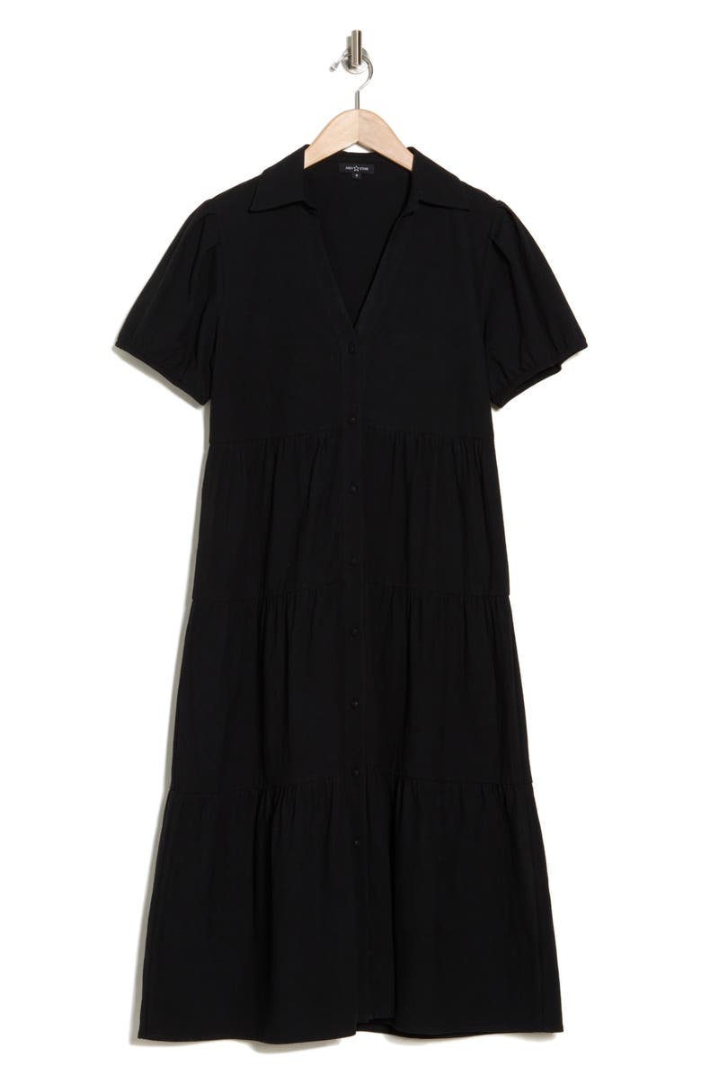 AREA STARS Bellina Tiered Midi Shirtdress, Alternate, color,