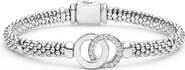 LAGOS Signature Caviar Interlocking Diamond Rope Bracelet