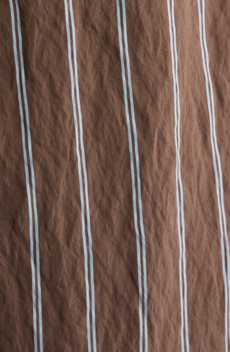 Madewell Stripe Pull-On Pants, Alternate, color, Brown Peri Twin Stripe