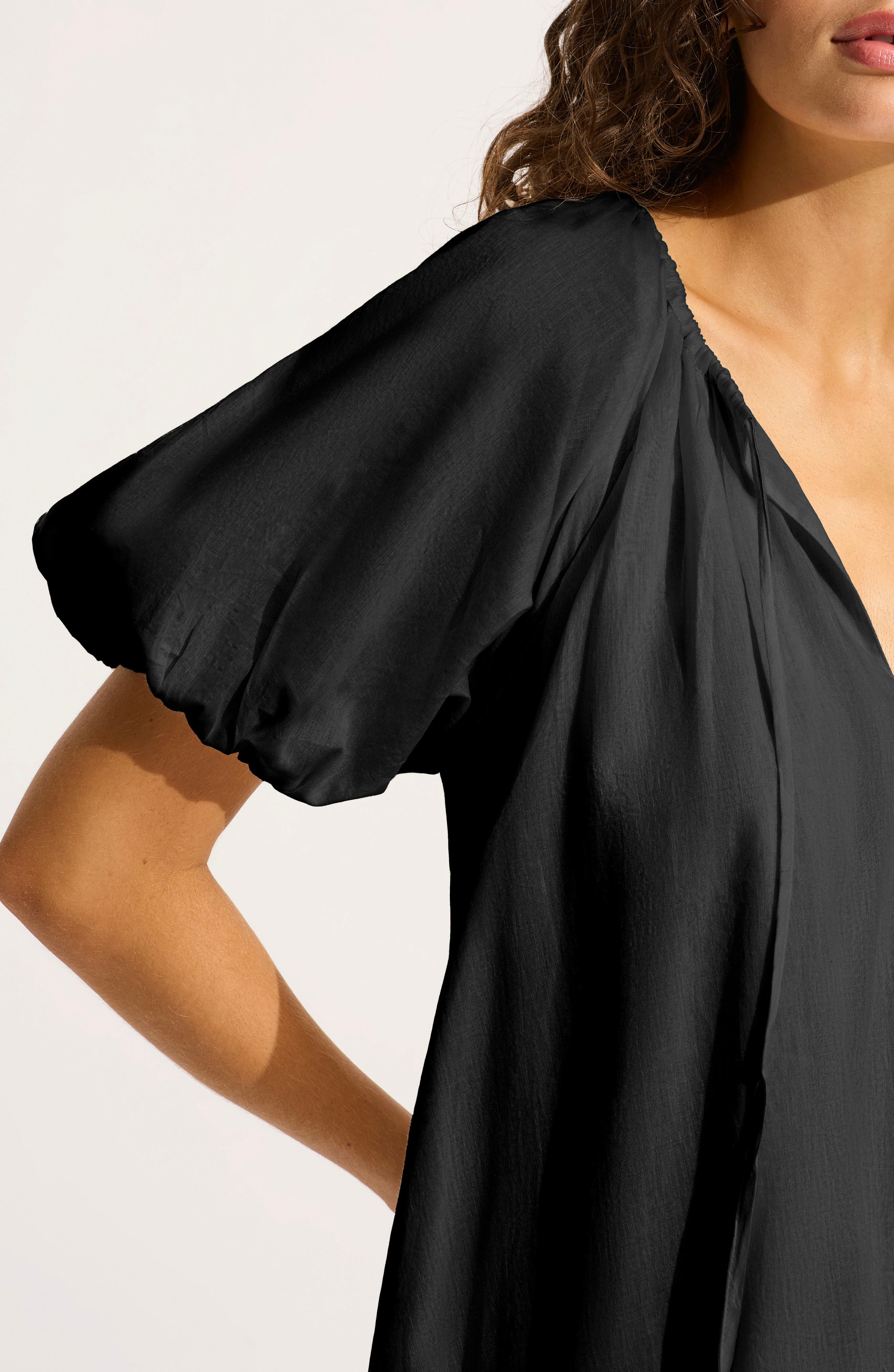 Seafolly Cotton Babydoll Cover-Up Minidress (Women) | Nordstrom
