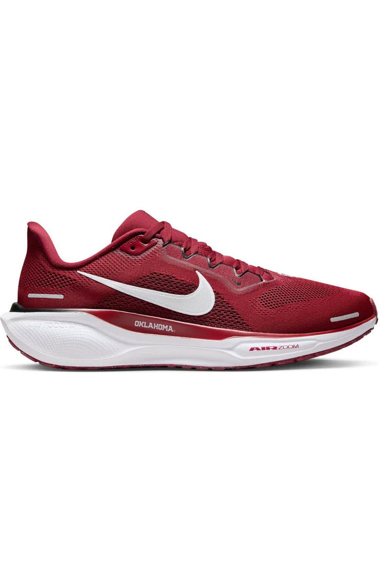 Nike Unisex Nike Crimson Oklahoma Sooners Zoom Pegasus 41 Running Shoes, Main, color,