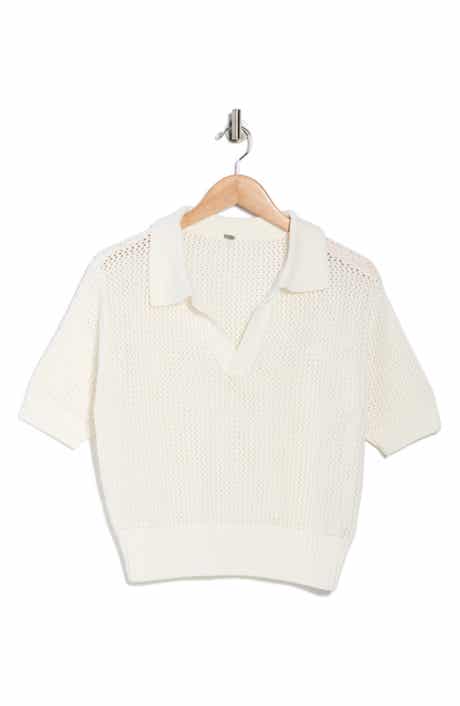 Young, Fabulous & Broke Open Knit Polo