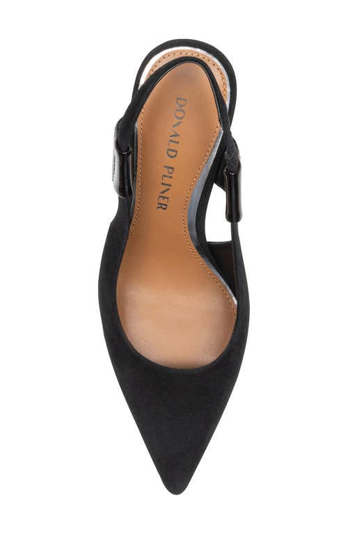Donald Pliner Pointed Toe Slingback Pump In Black