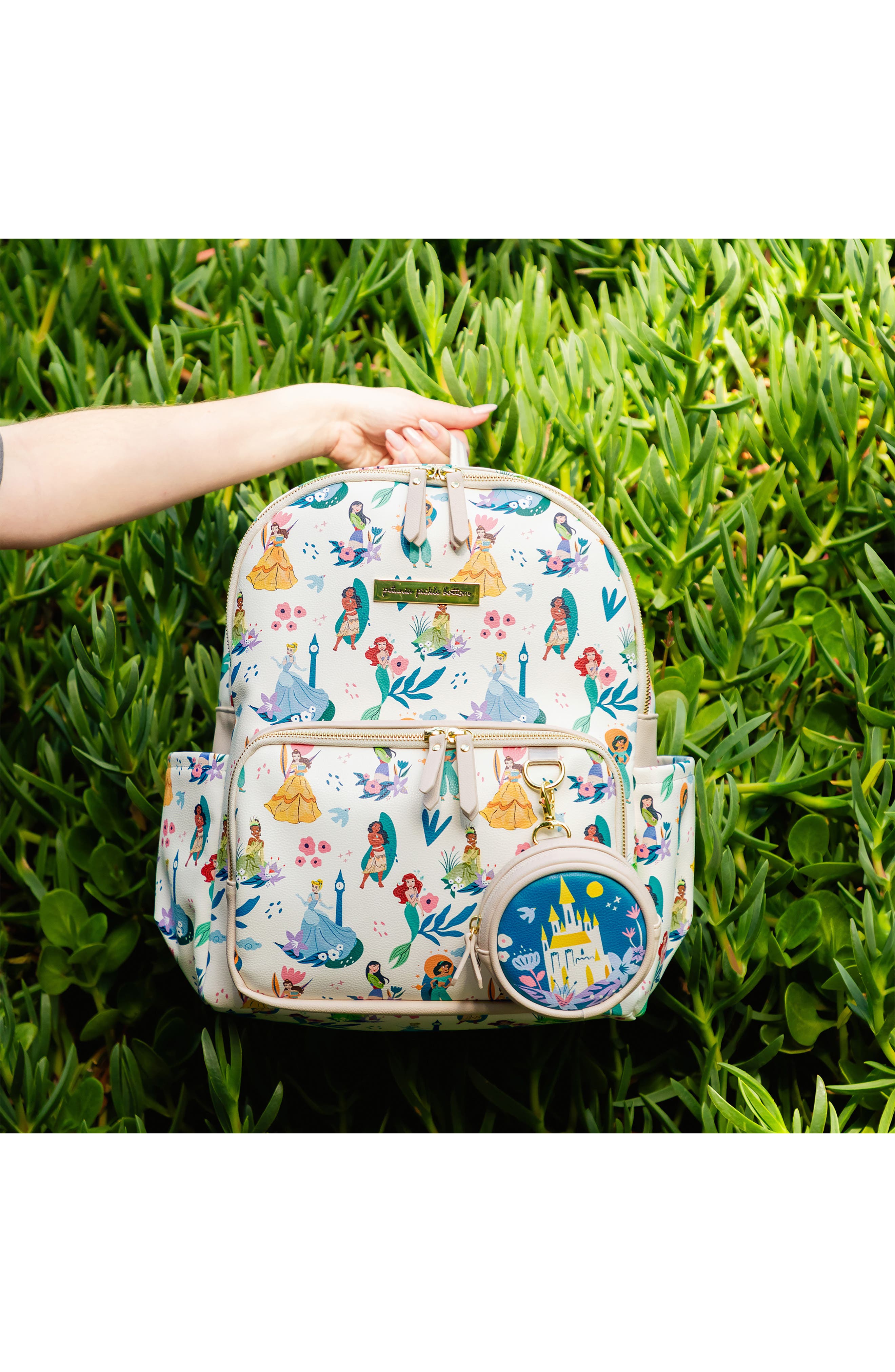 Petunia Pickle Bottom x Disney Princess District 5-Piece Diaper Backpack Set, Alternate, color, 