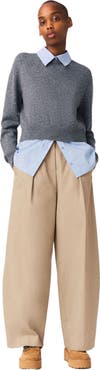maje Cotton Balloon Trousers