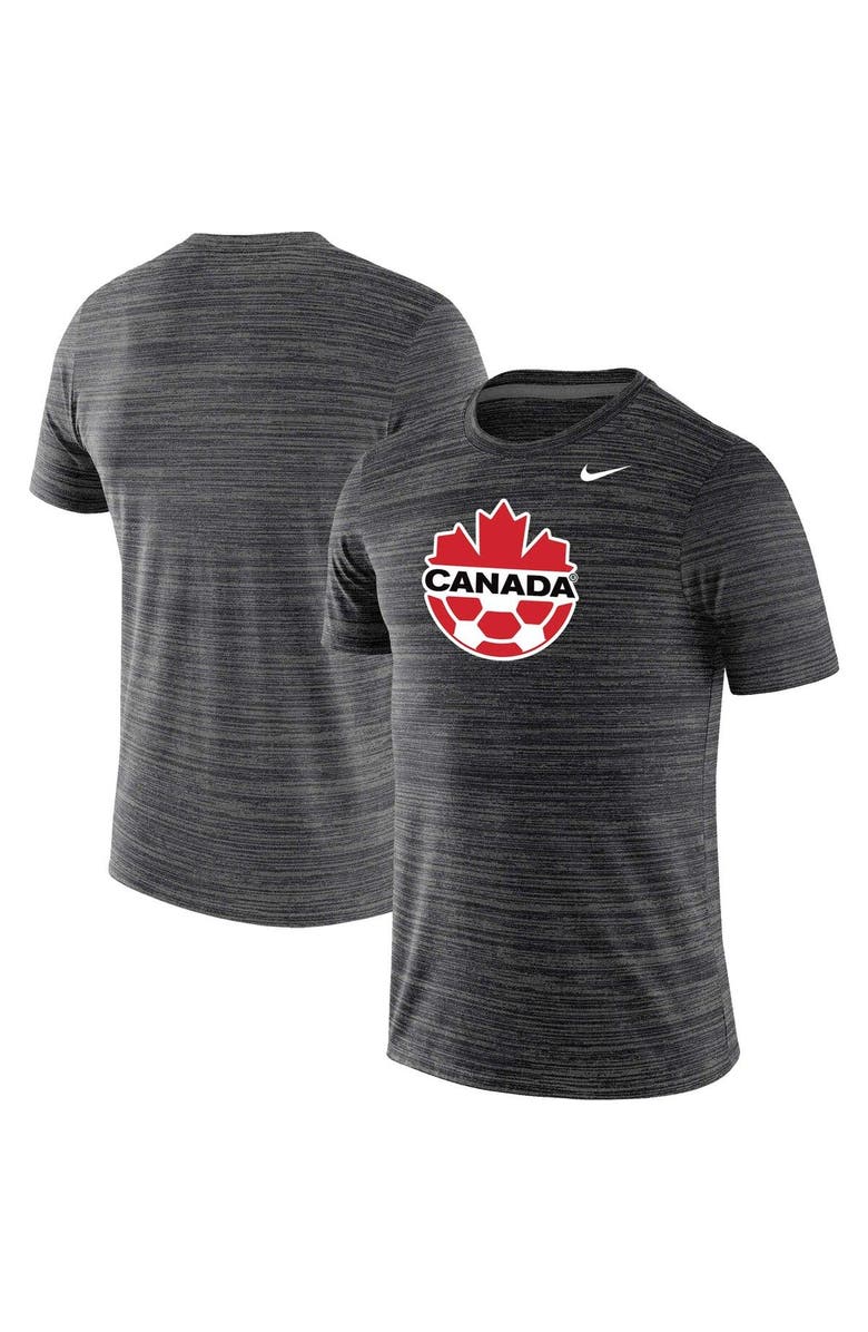 Nike Men's Nike Black Canada Soccer Primary Logo Velocity Legend Performance T-Shirt, Main, color, 