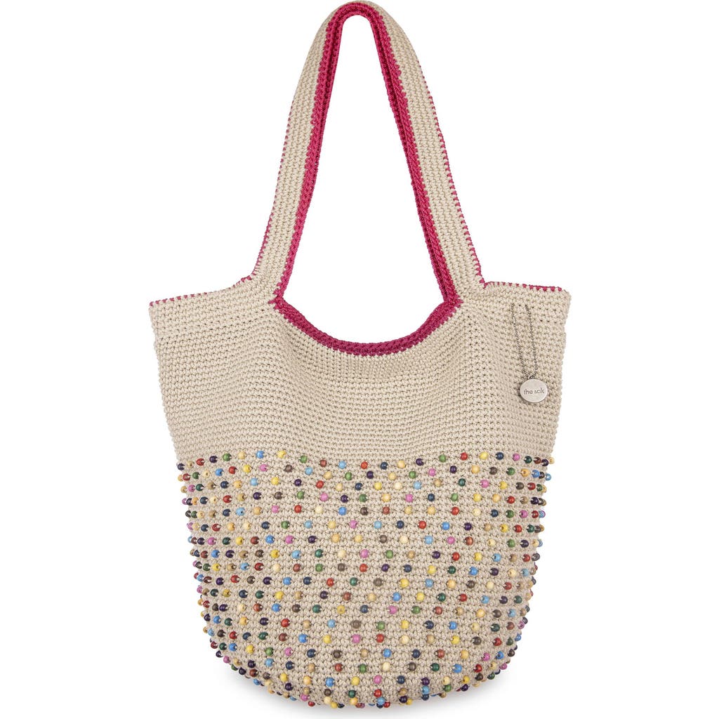 The Sak 120 Tote Bag in Ecru Multi Beads  product