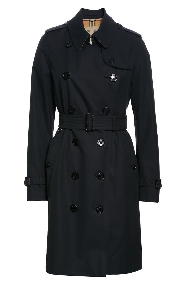Burberry The Kensington Mid Heritage Trench Coat, Alternate, color,