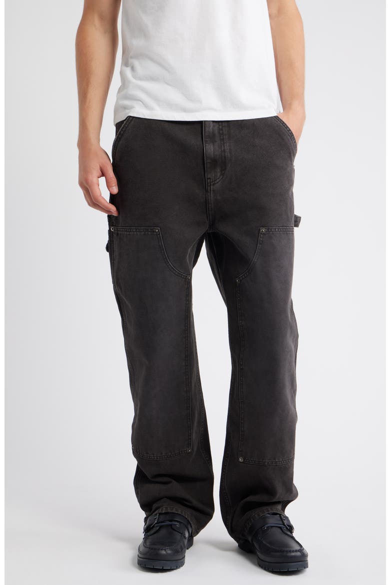 Industry Cotton Canvas Carpenter Pants, Main, color, BLACK