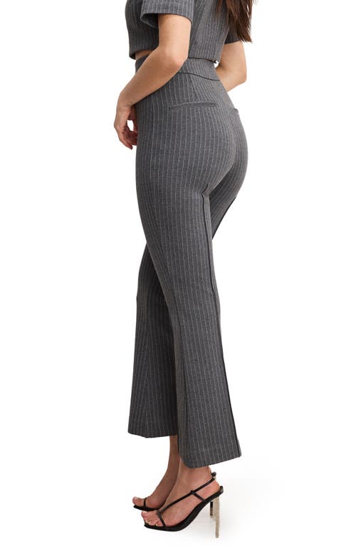 Good American Soft Ponte Kick Flare Ankle Pants In Black