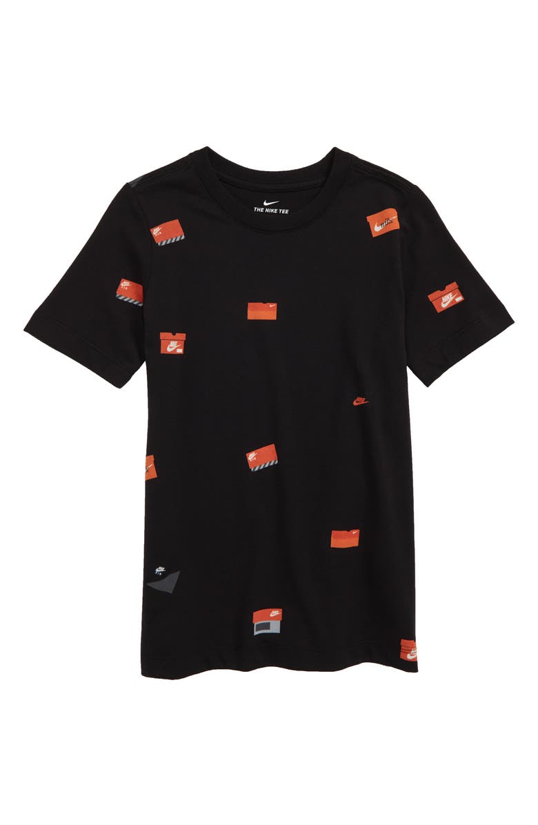 Nike Sportswear Allover Shoebox Graphic T-Shirt, Main, color, 