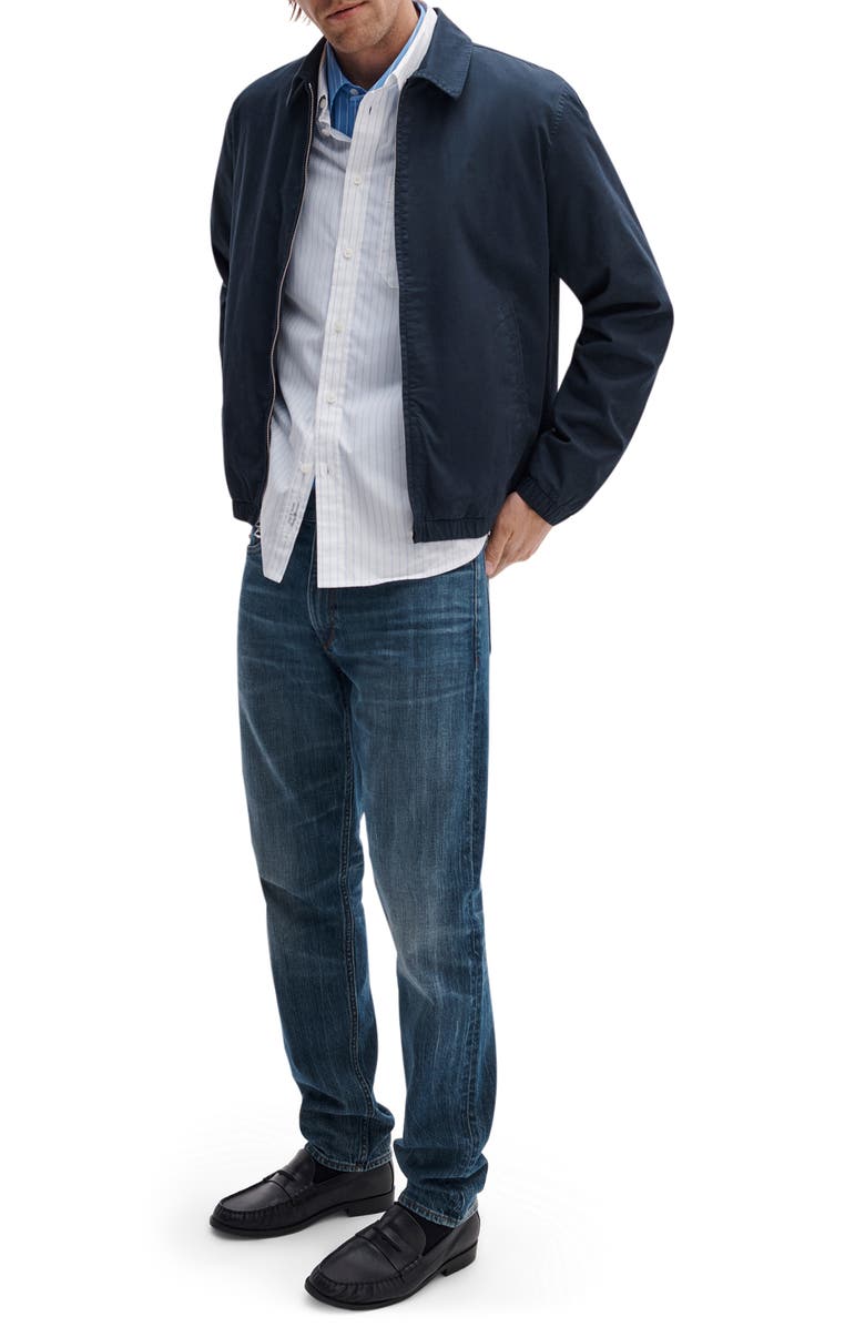 rag & bone Harrington Stretch Cotton Jacket, Alternate, color, Sail