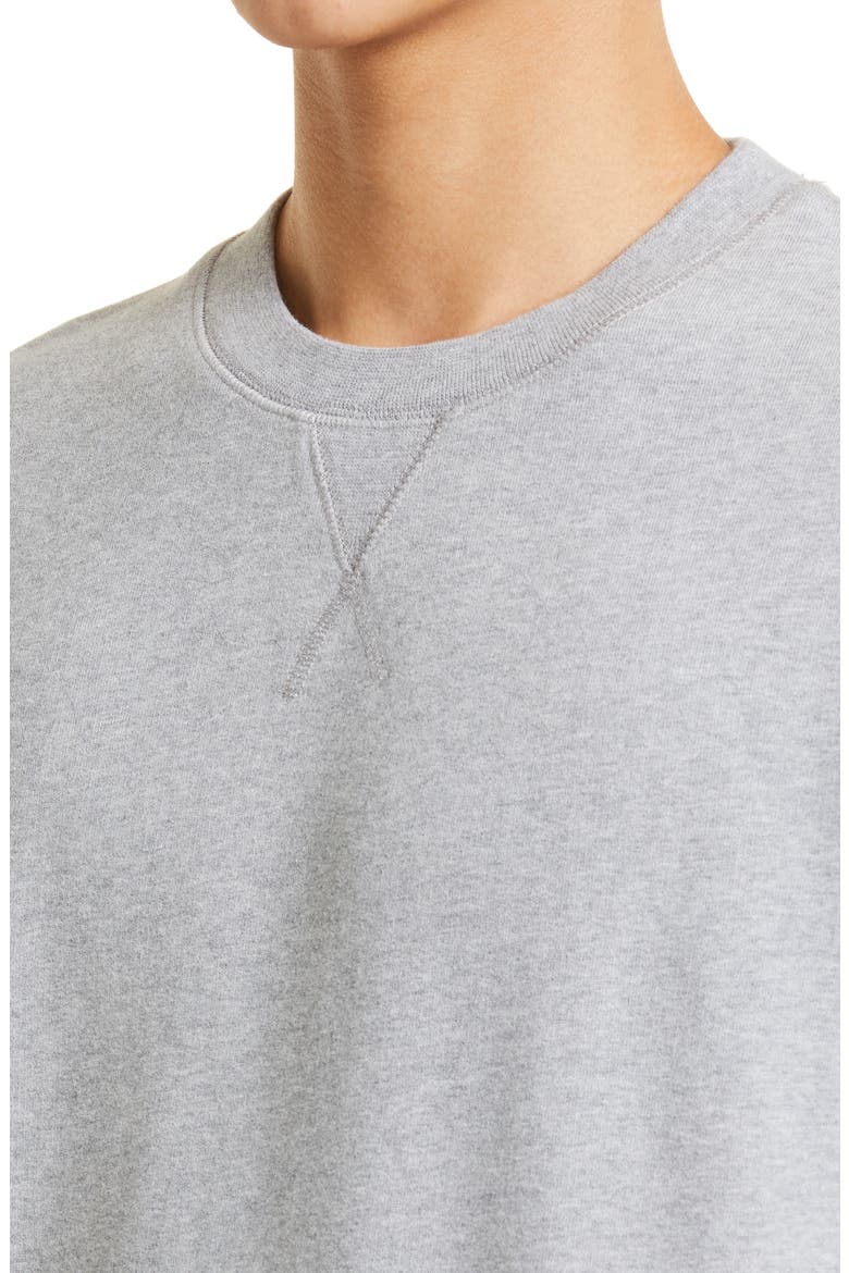 Men's Cotton French Terry Sweatshirt, Alternate, color, GREY MELANGE