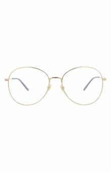 Gucci 57mm Round Optical Glasses