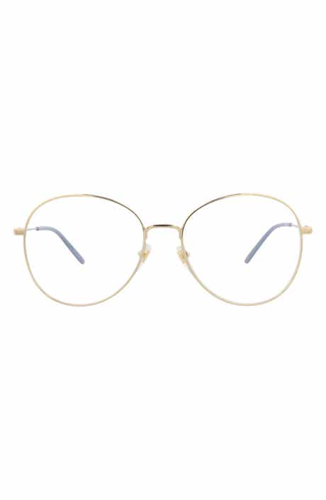 Gucci 57mm Round Optical Glasses