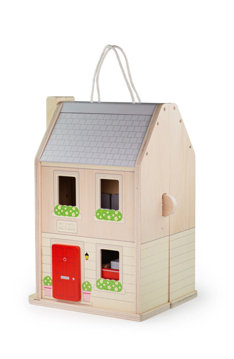 Bigjigs Toys Folding Dolls House Set, Alternate, color, 