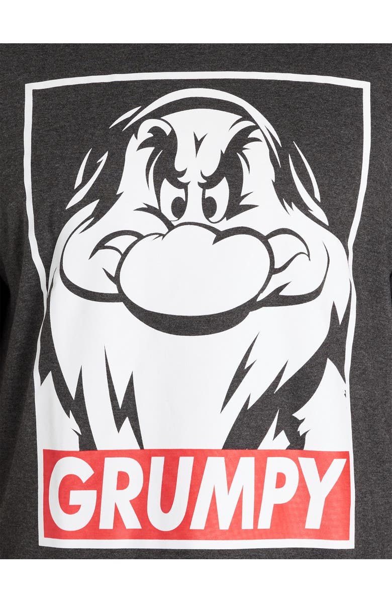 True Nation by DXL Big & Tall Snow White Grumpy Graphic Tee, Alternate, color, 