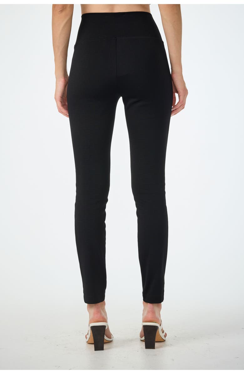 Trina Turk Rose Skinny Ponte Pant, Alternate, color, Black