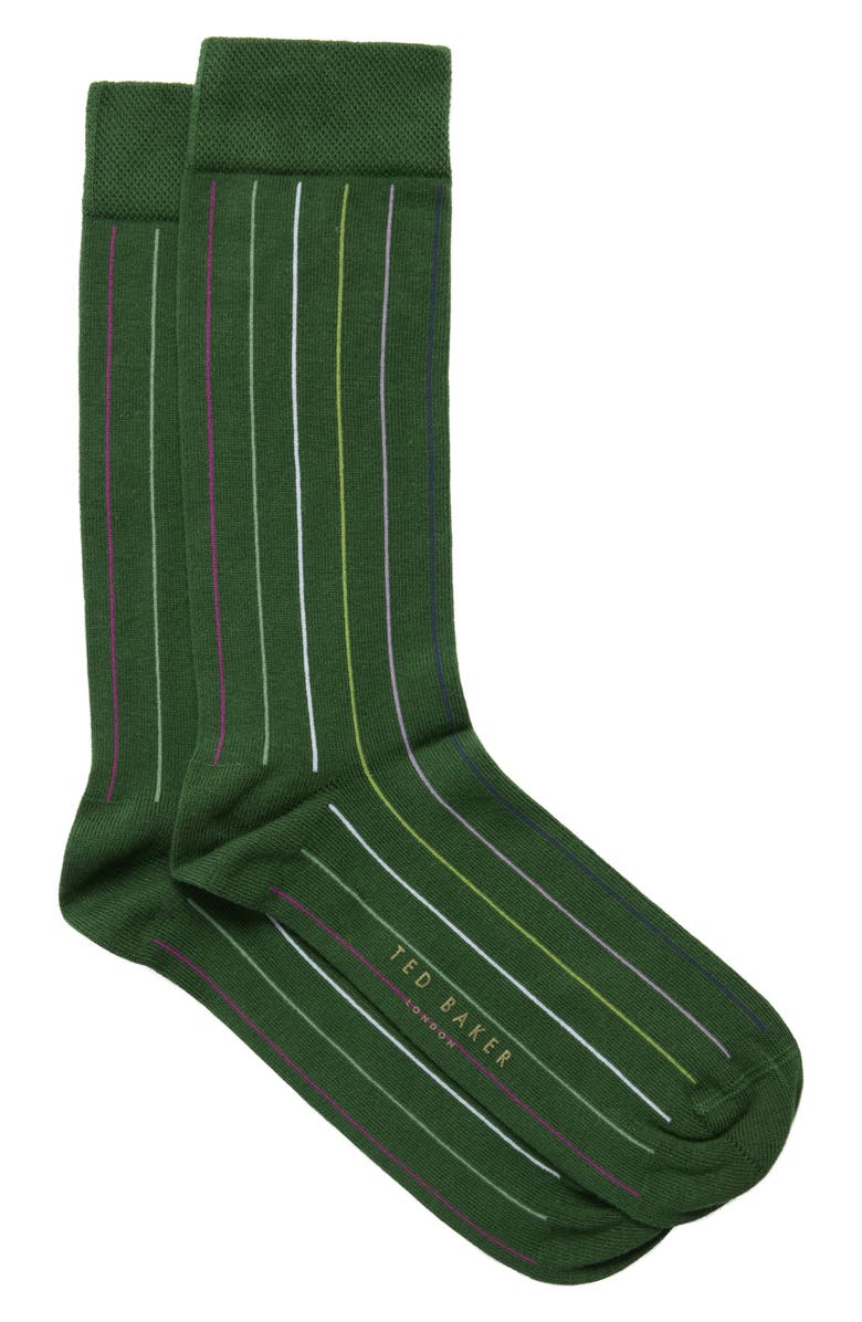 Ted Baker London Sokkthr Pinstripe Dress Socks, Main, color, 