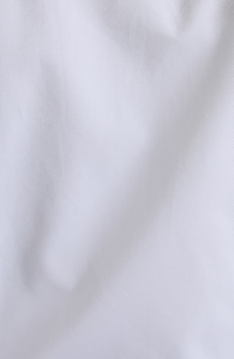 McQueen Belted Cotton Poplin Shirtdress, Alternate, color, Optical White