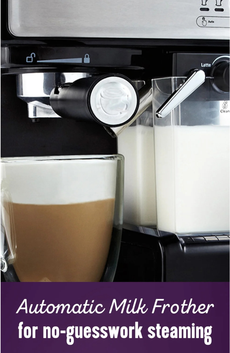 Mr. Coffee Café Barista, Alternate, color, Stainless Steel