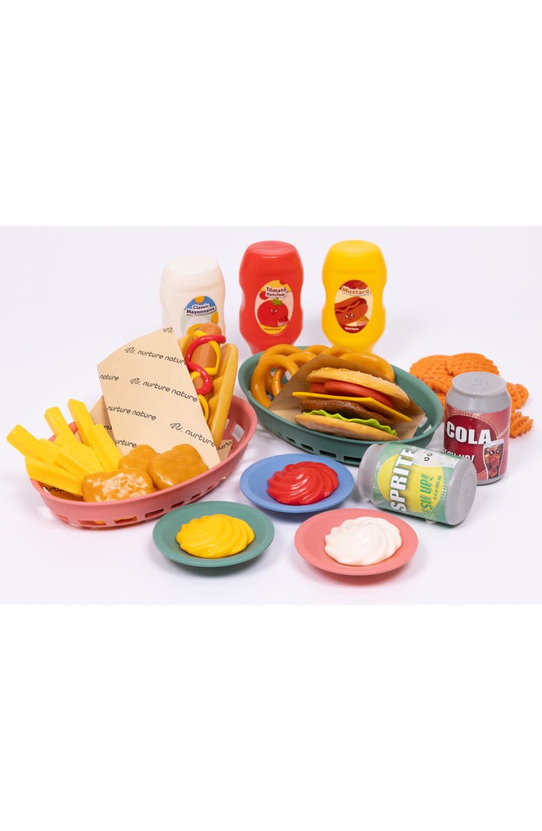 NurtureNature Imaginative Minds Fast Food Set, 56Pc, Alternate, color, Multicolored