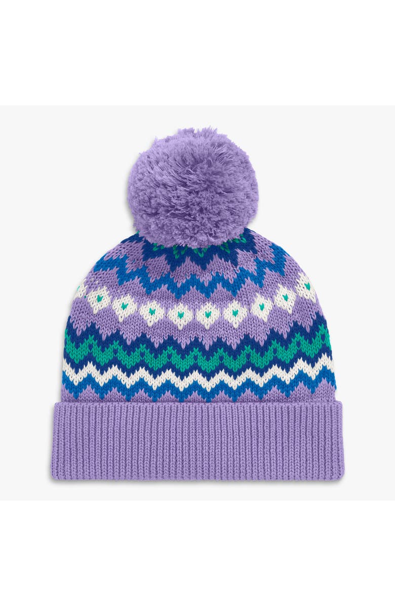 Primary Kids Fair Isle Beanie, Main, color, Iris Fair Isle