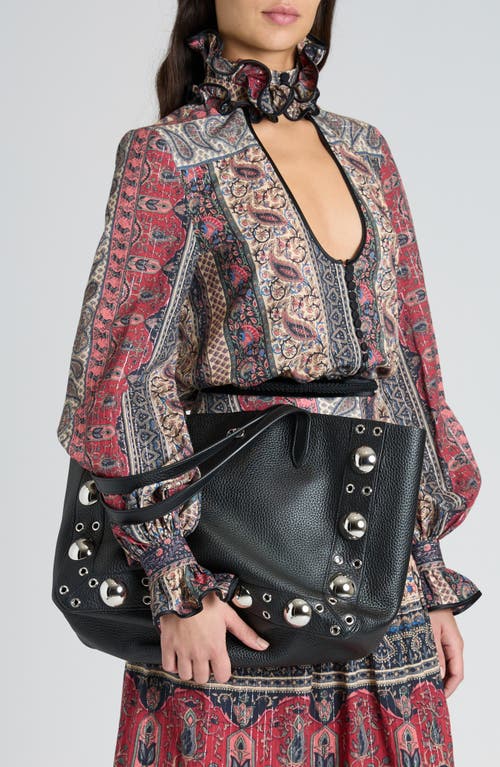 Valentino Brown Suede Nellcote Tote In 0no Nero