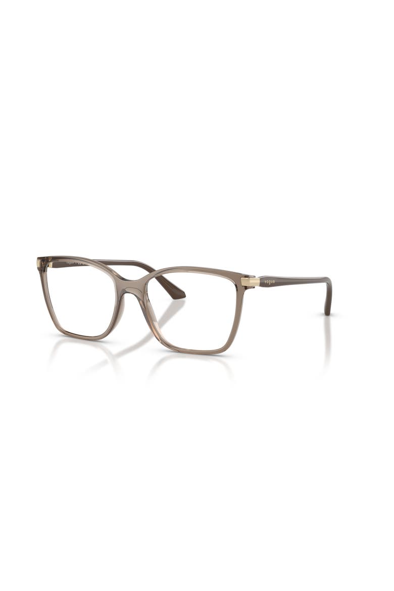 51mm Square optical glasses, Main, color, Brown