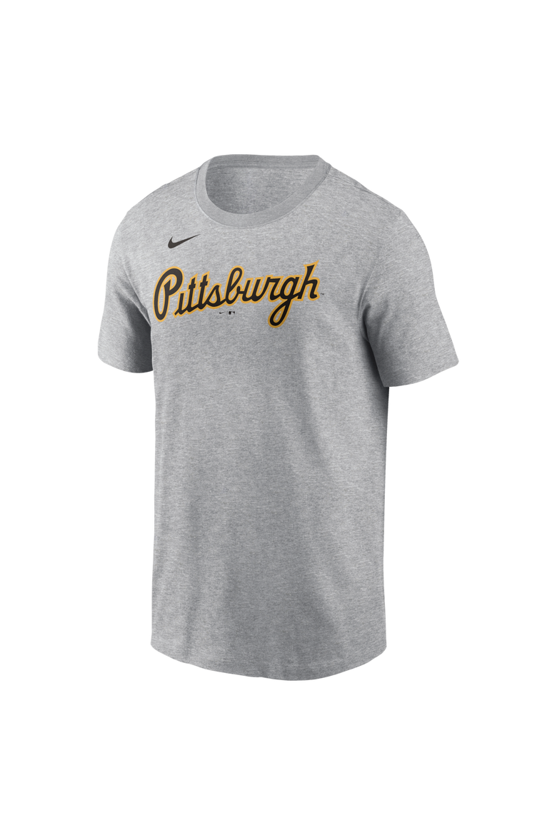 Men's Nike Paul Skenes Heather Gray Pittsburgh Pirates Name & Number T-Shirt, Alternate, color, Heather Gray