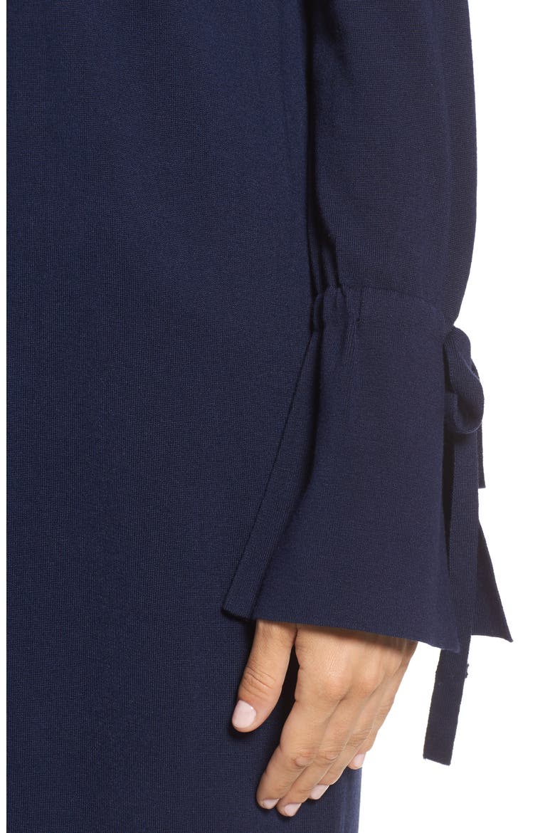 Lightweight Tie Sleeve Cardigan, Alternate, color, NAVY PEACOAT