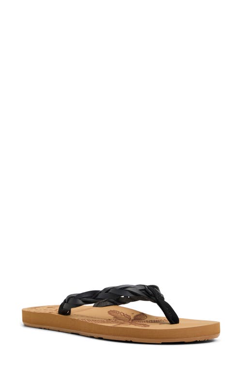 Roxy Feel Breezie Flip Flop In Black
