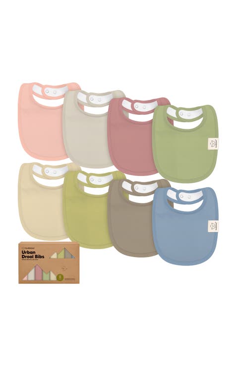 8-Pack Baby Drool Bibs