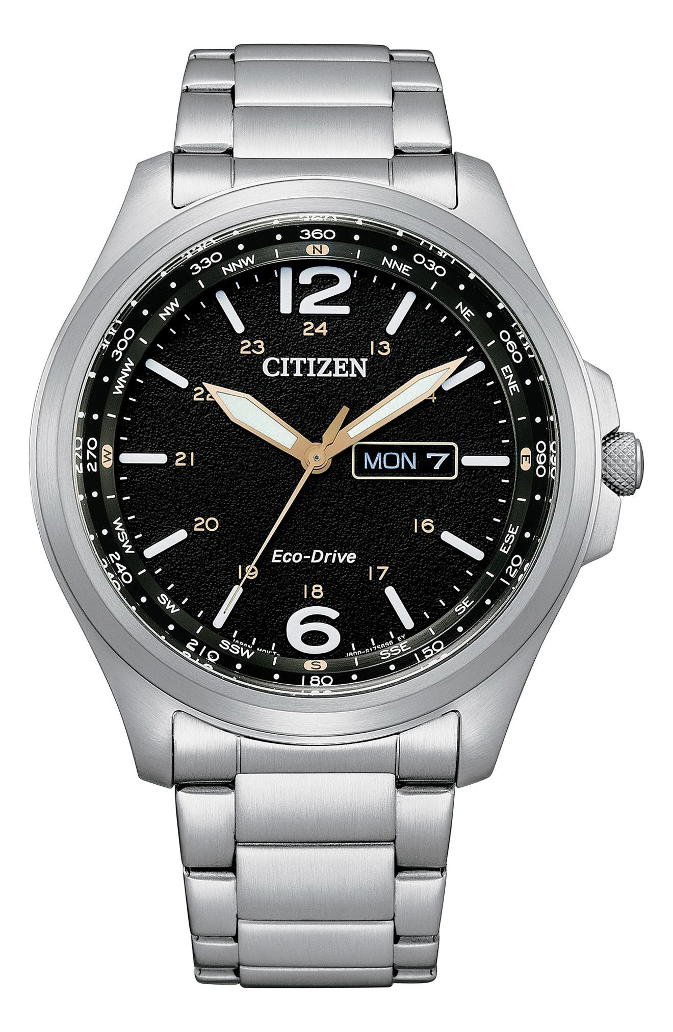 Eco-Drive Compass Bracelet Watch