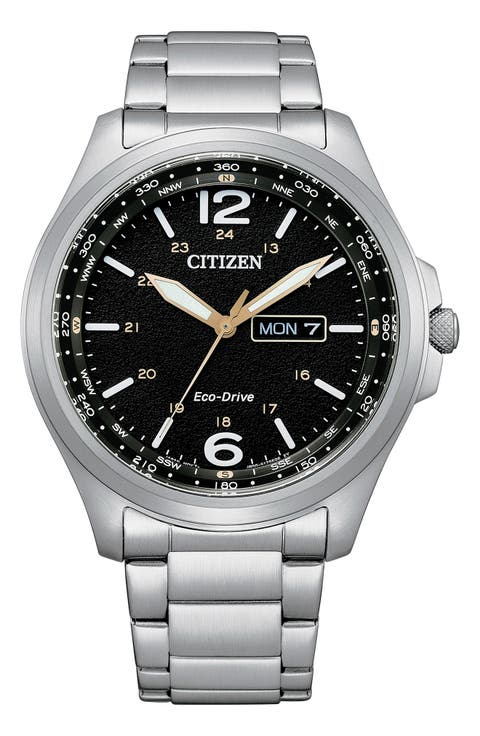 Eco-Drive Compass Bracelet Watch