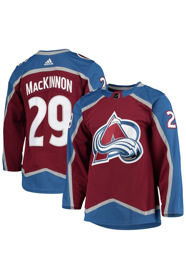 Men's adidas Nathan MacKinnon Burgundy Colorado Avalanche Home Primegreen Authentic Player Jersey, Main, color, Burgundy
