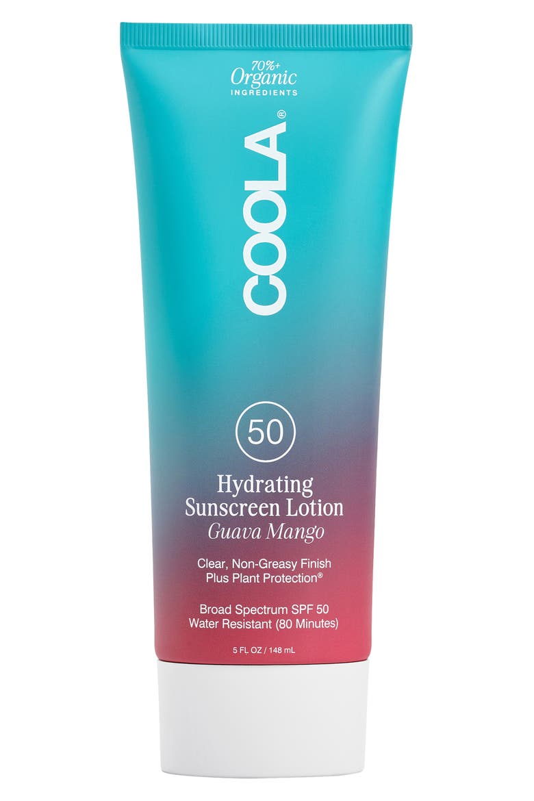 Suncare Guava Mango Classic Body Organic Sunscreen Lotion SPF 50, Main, color, NO COLOR