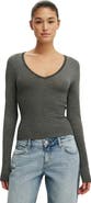 Cotton On Women's Close Knit V-Neck Top