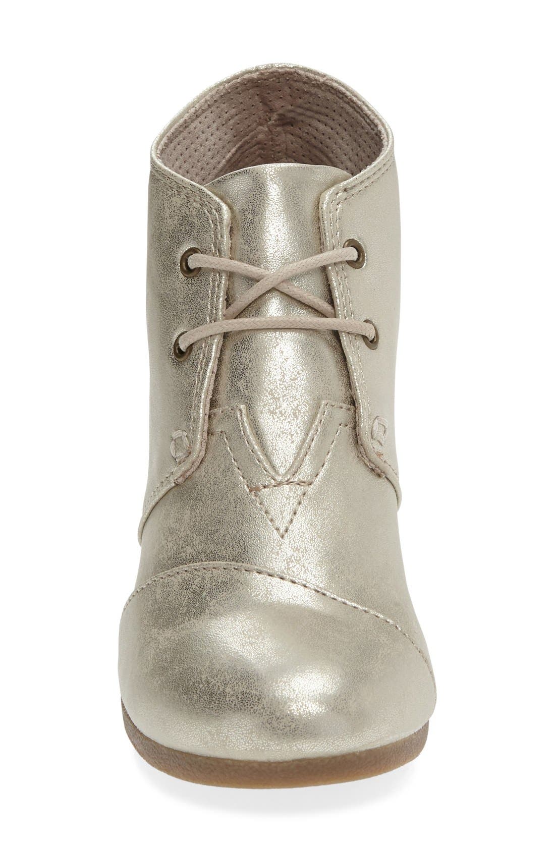 AN TEST TOMS 'Desert' Wedge Bootie, Alternate, color, GOLD