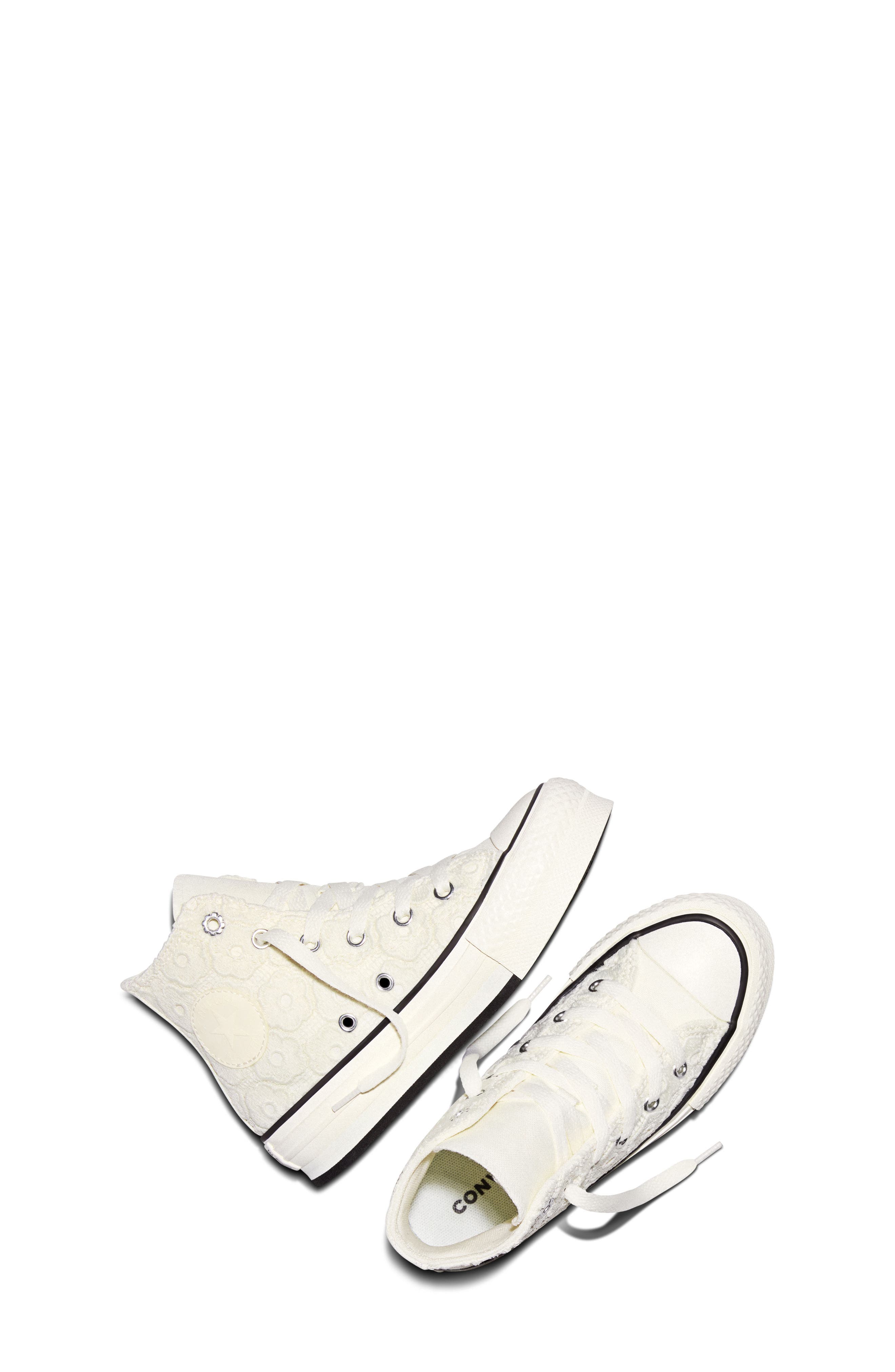 Kids' Chuck Taylor® All Star® EVA Lift High Top Sneaker, Alternate, color, EGRET/ BLACK/ EGRET