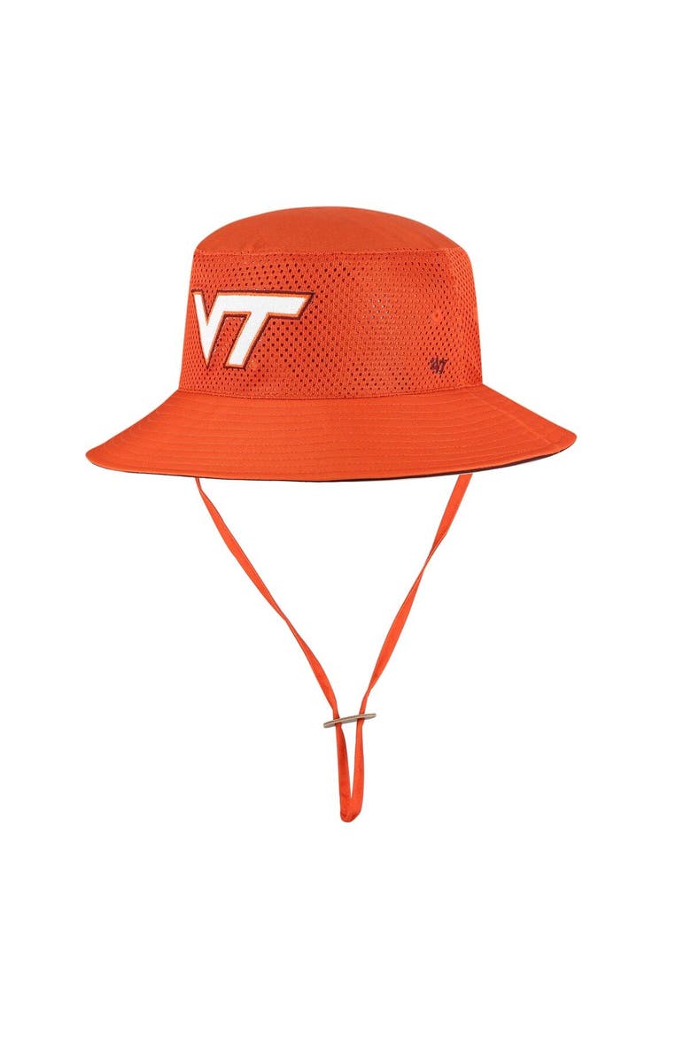 '47 Men's '47 Orange Virginia Tech Hokies Panama Pail Bucket Hat, Main, color, 