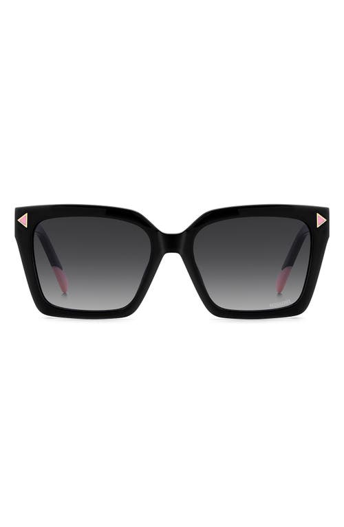 Shop Missoni 55mm Gradient Square Sunglasses In Black/dark Grey