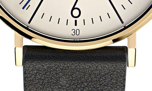 Ted Baker Phylipa Gents Leather Strap Watch, 41mm In Black