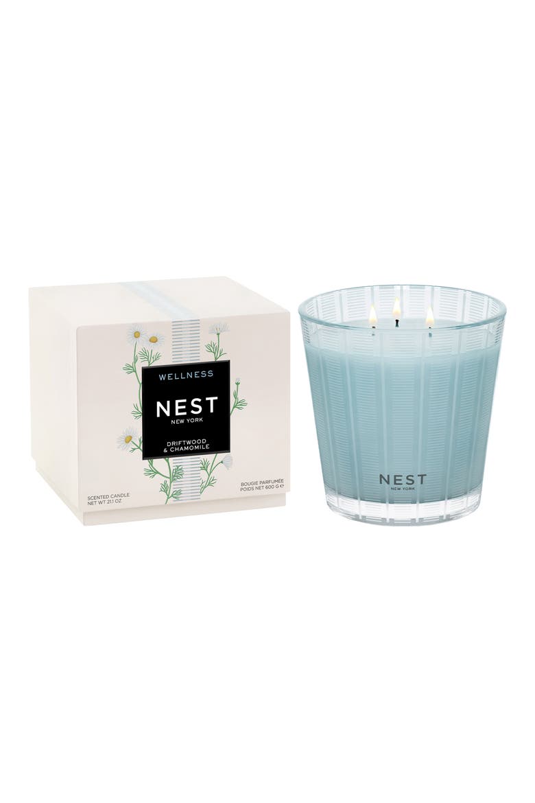 Driftwood & Chamomile Scented Candle, Alternate, color, NO COLOR