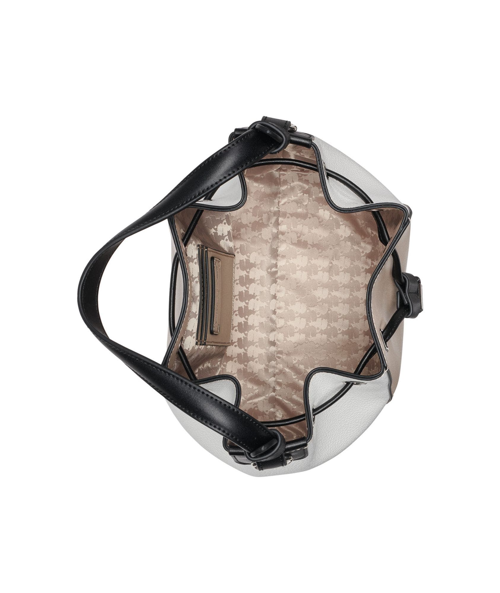 Adele Bucket Bag, Alternate, color, Black/Brie/White