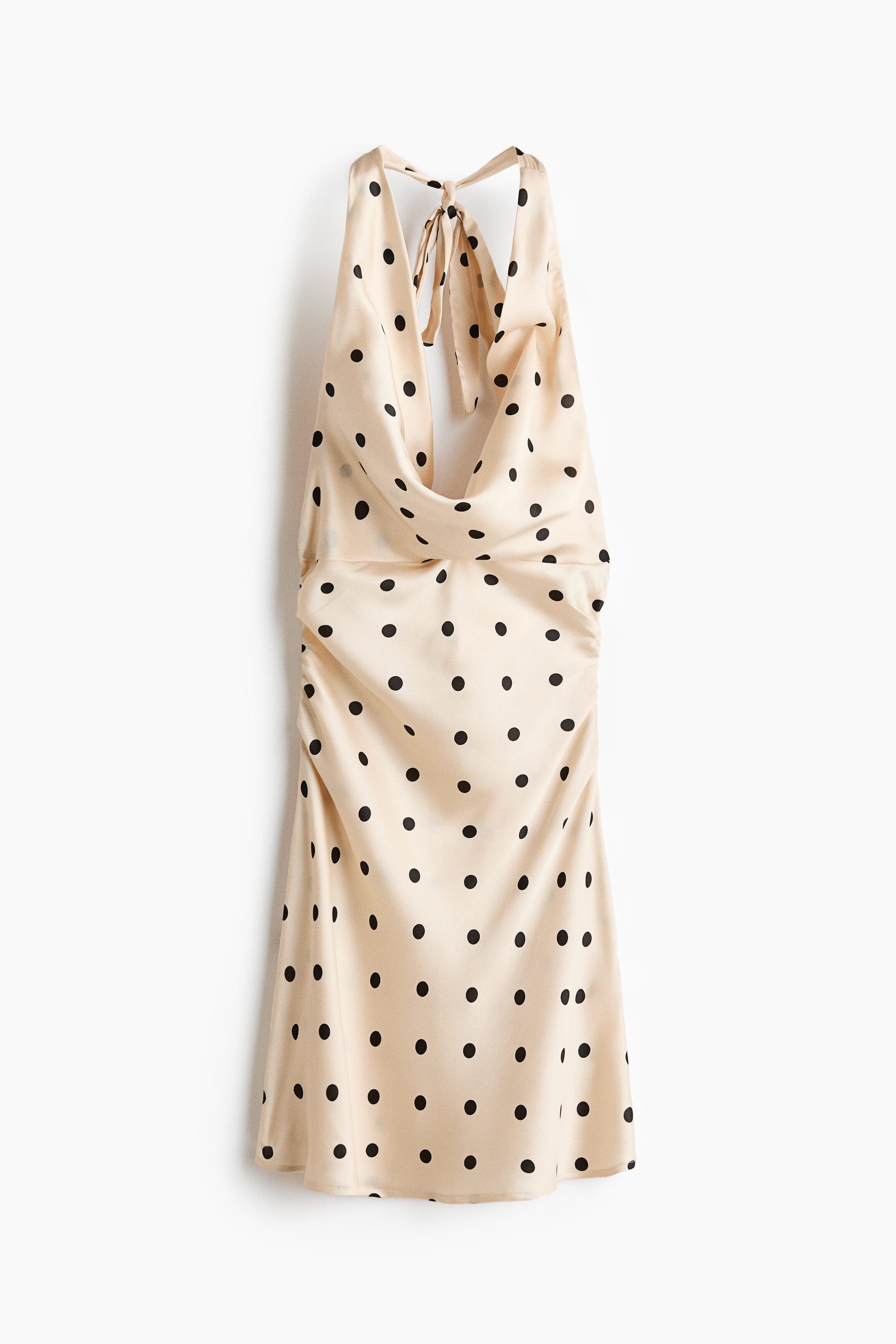 Halterneck Satin Dress - image 3
