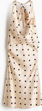 H&M Halterneck Satin Dress