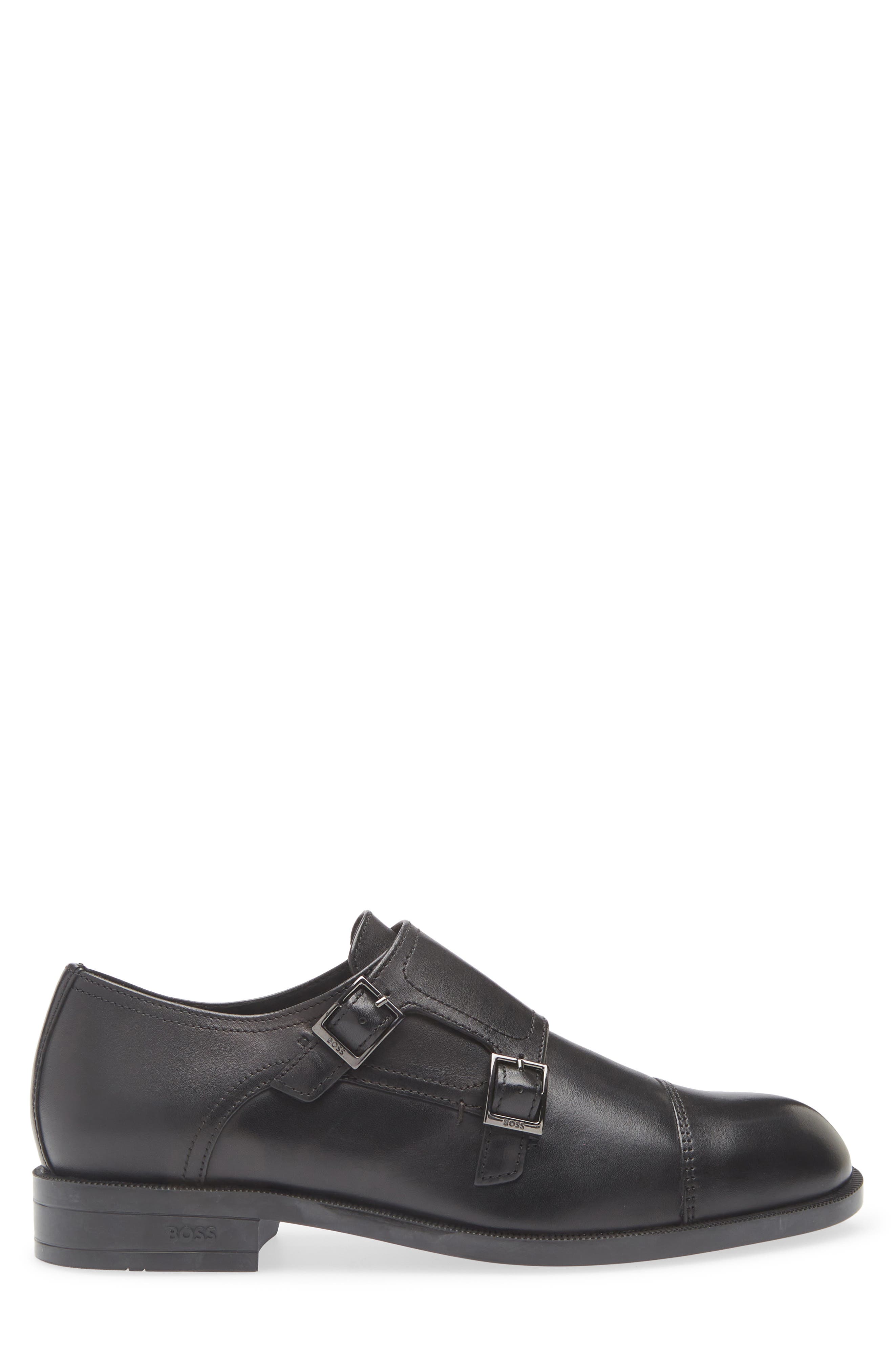 BOSS Tayil Monk Shoe, Alternate, color, Black