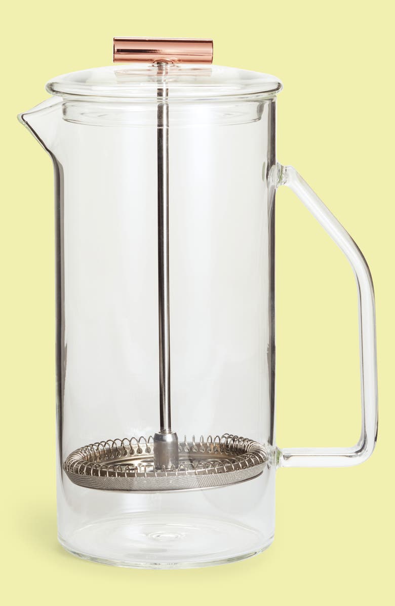 YIELD Glass French Press Coffee Maker, Main, color,