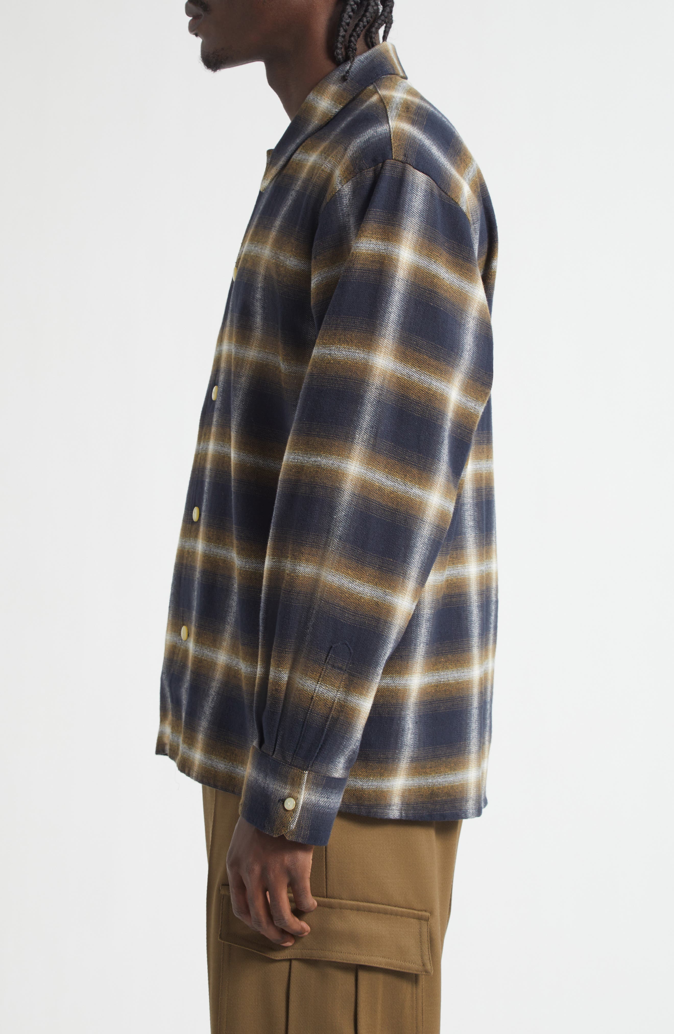 Logan Ombré Check Flannel Button-Up Shirt (Men) | Nordstrom